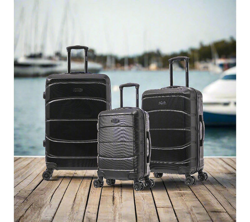 DUKAP Sense Lightweight Hardside Spinner 3-Piece Luggage Set — View 2