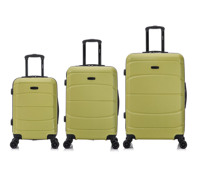 DUKAP Sense Lightweight Hardside Spinner 3-Piece Luggage Set — View 7