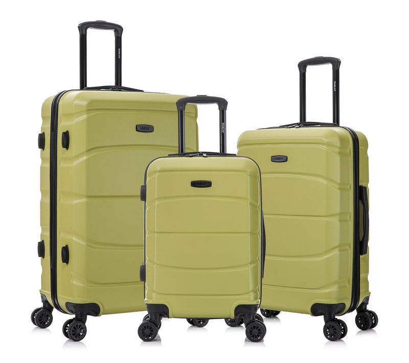 DUKAP Sense Lightweight Hardside Spinner 3-Piece Luggage Set — View 8