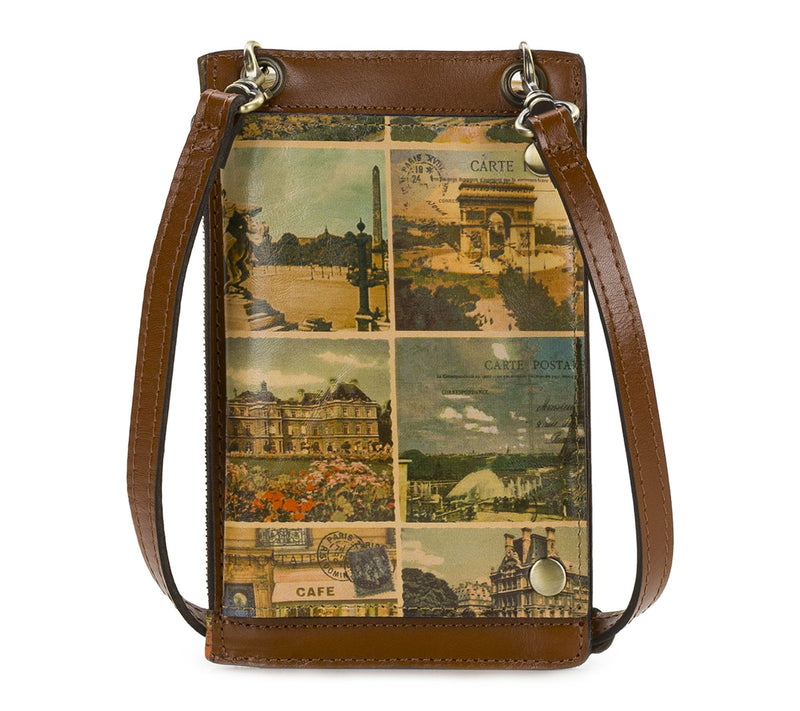 Patricia Nash Chiavella Phone Crossbody - Postcards From Paris — Main view