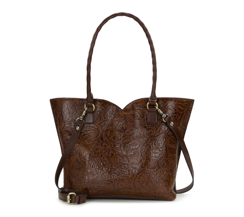 Patricia Nash Marion Tote - Brazilian Supple Tooled — View 6