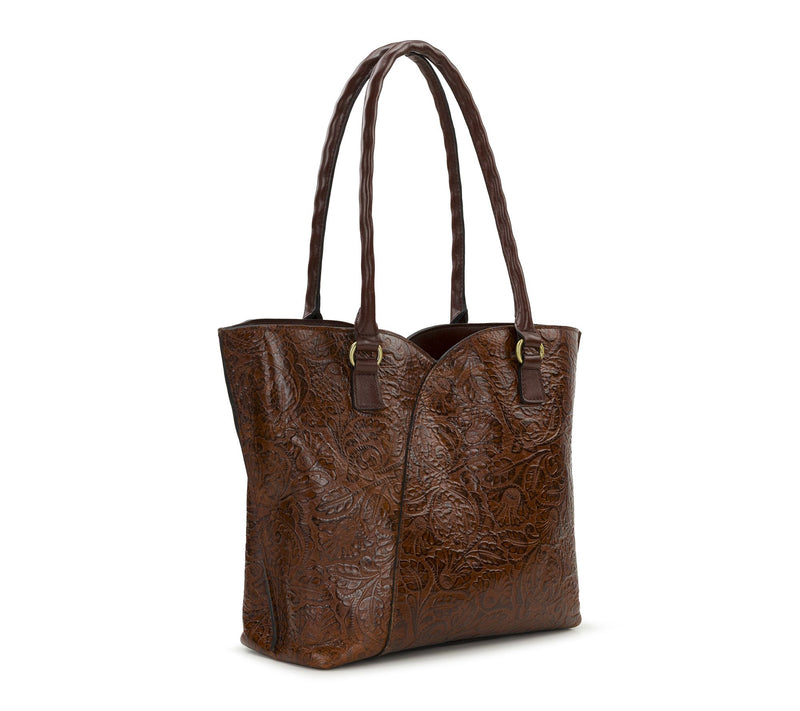 Patricia Nash Marion Tote - Brazilian Supple Tooled — View 2