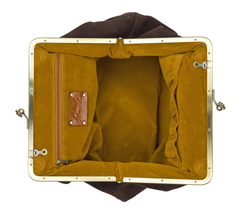 Patricia Nash Vivienne Medium Frame Crossbody -Suede Leather — View 3