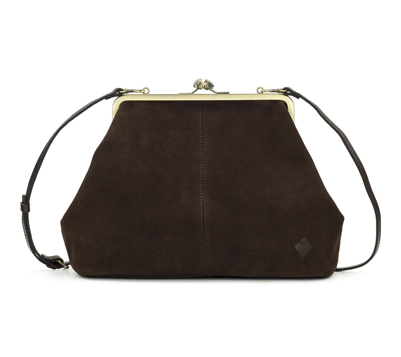Patricia Nash Vivienne Medium Frame Crossbody -Suede Leather — View 7
