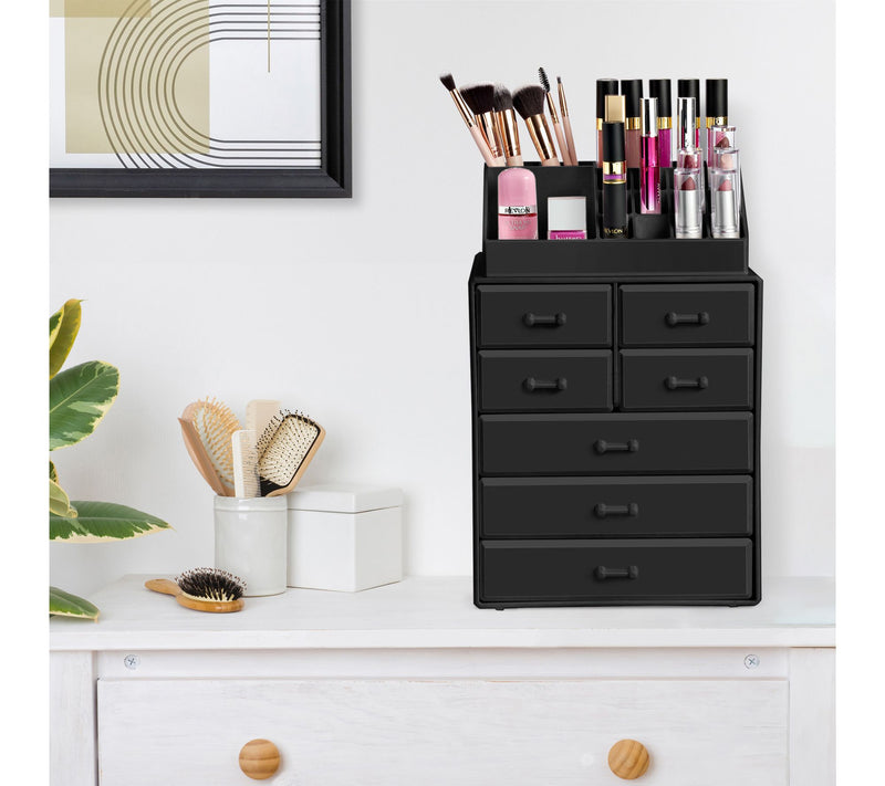 Sorbus Makeup Organizer, Brush Holder and MakeUp Drawers — View 2