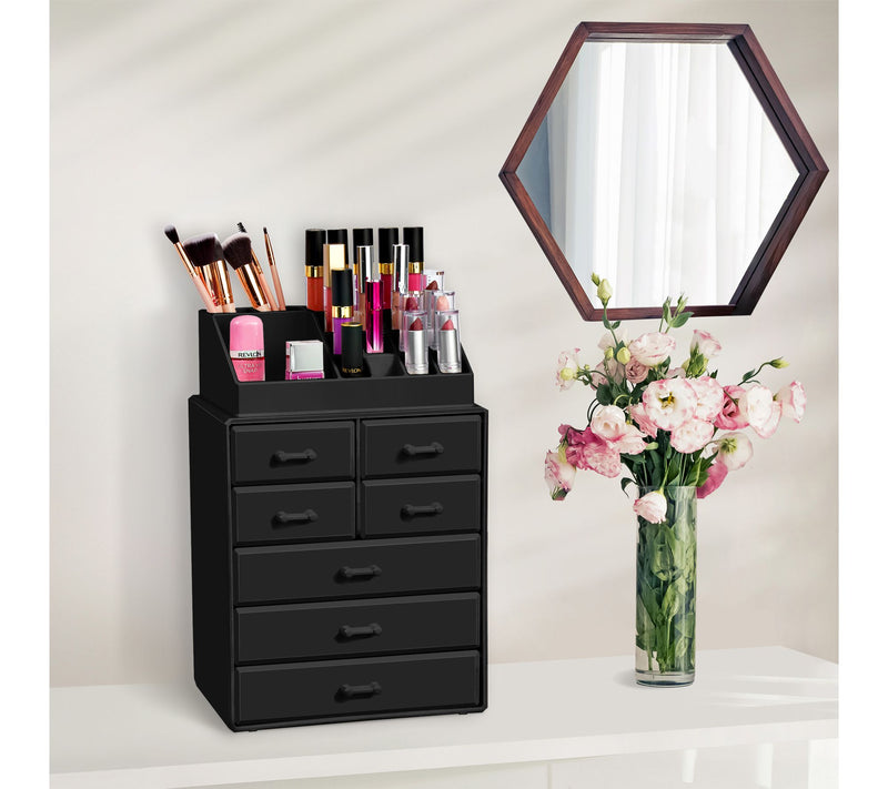 Sorbus Makeup Organizer, Brush Holder and MakeUp Drawers — View 6