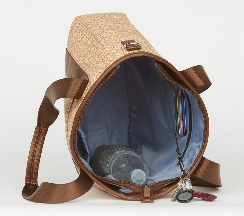 "As Is" IHKWIP Raffia Carry Your Confidence Tote w/ Crossbody Strap — View 3