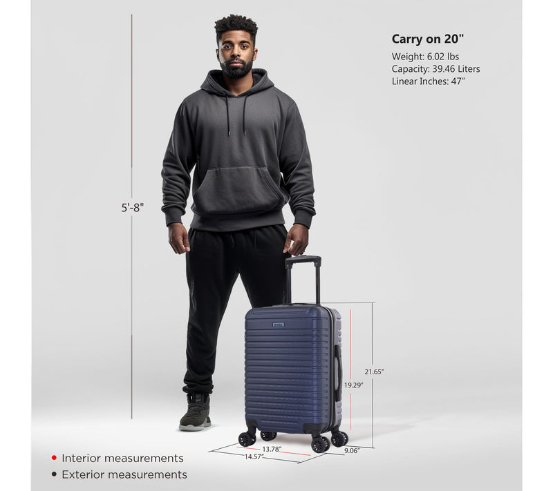 InUSA DEEP Lightweight Hardside Spinner 20in Carry-On — View 2