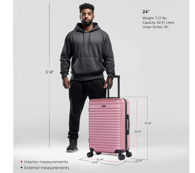 InUSA DEEP Lightweight Hardside Spinner 24in Luggage — View 2