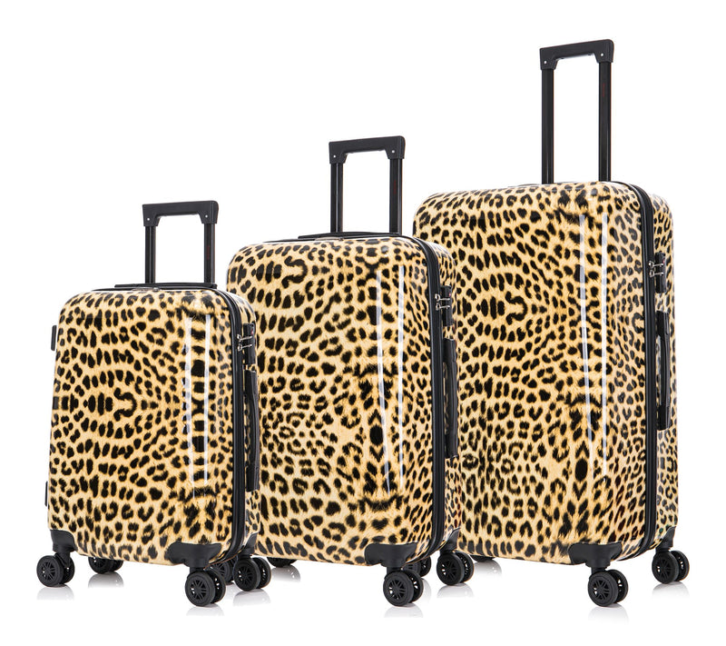 InUSA Prints Lightweight Hardside Spinner 3 Piece Luggage — Main view