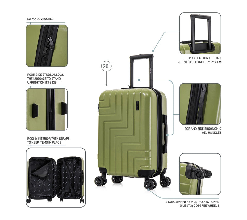 DUKAP Zahav Lightweight Hardside Spinner Carry-On 20in — View 4