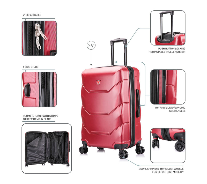 Dukap Zonix Lightweight Hardside Spinner 26in — View 3