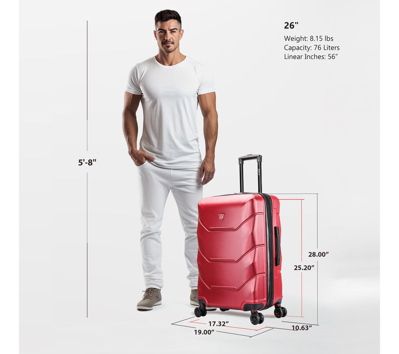 Dukap Zonix Lightweight Hardside Spinner 26in — View 2