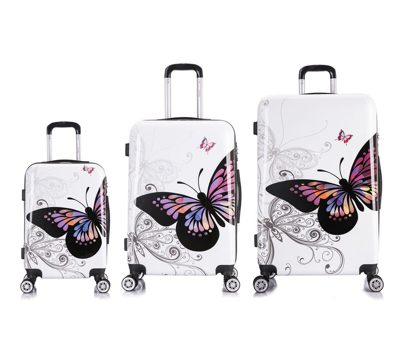 InUSA PRINTS Lightweight Hardside Spinner 3 Piece Set — View 4