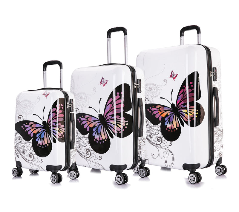 InUSA PRINTS Lightweight Hardside Spinner 3 Piece Set — View 17