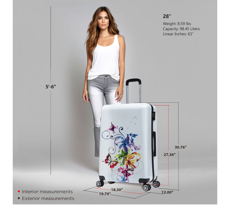InUSA PRINTS 28" Lightweight Hardside Spinner — View 3