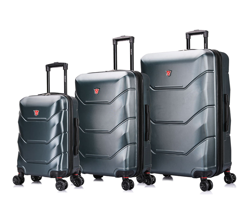 DUKAP Zonix Lightweight Hardside 3 Piece Luggage Set — Main view
