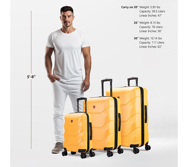 Dukap Zonix Lightweight Hardside 3 Piece Set — View 3