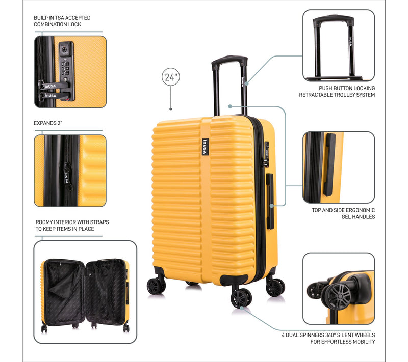 InUSA Ally Lightweight Hardside Spinner 24in — View 2