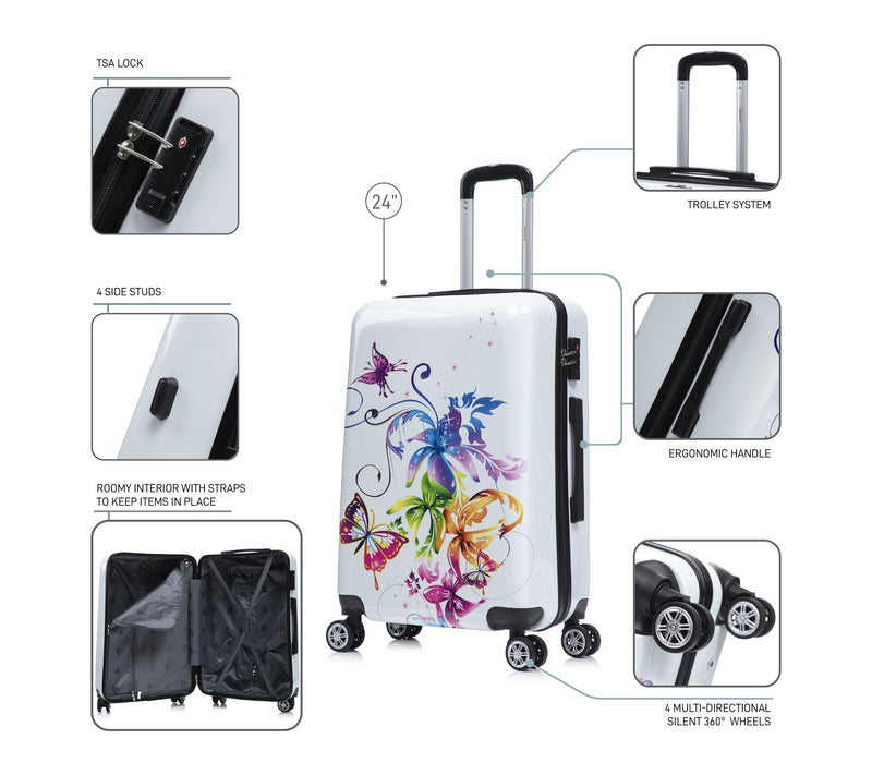 InUSA Prints Lightweight Hardside Spinner 24in — View 3