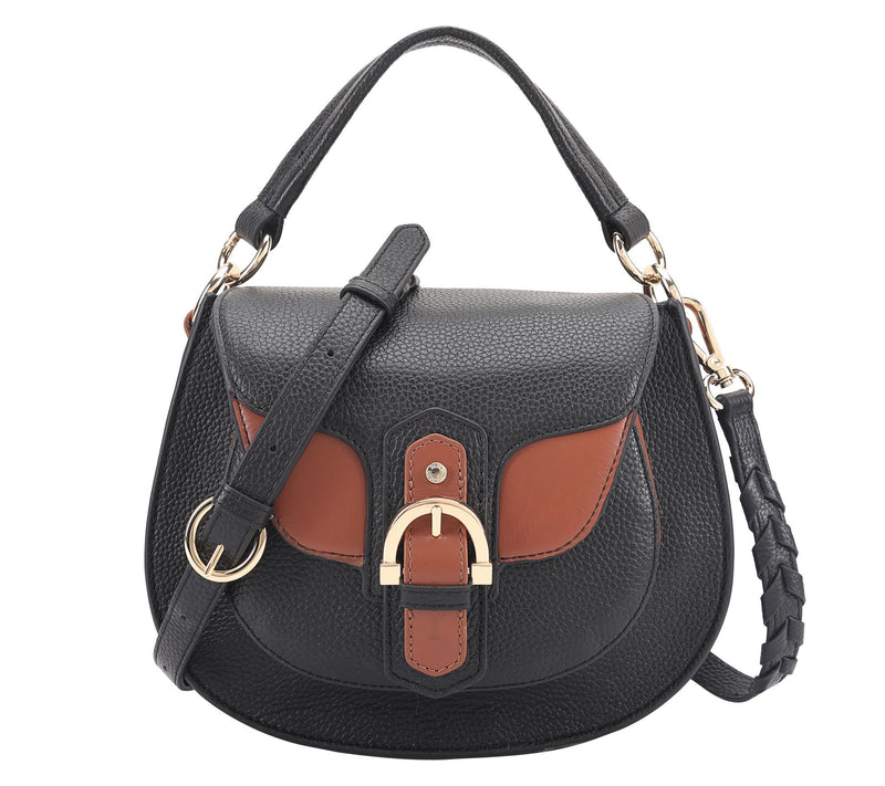 "As Is" Paul Costelloe DressageLeather Saddle Bag with Crossbody Strap — Main view