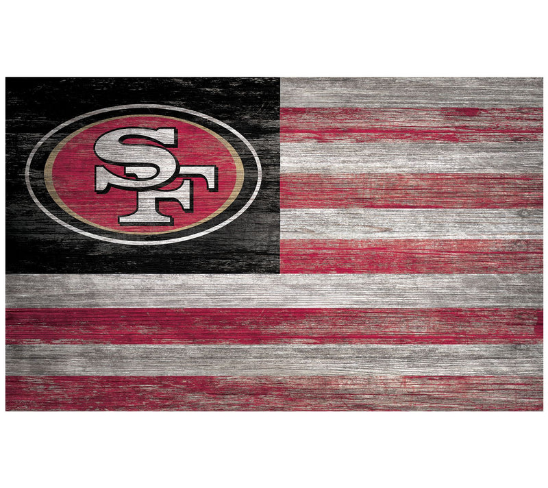 NFL Distressed Wall Decor Flag — View 2
