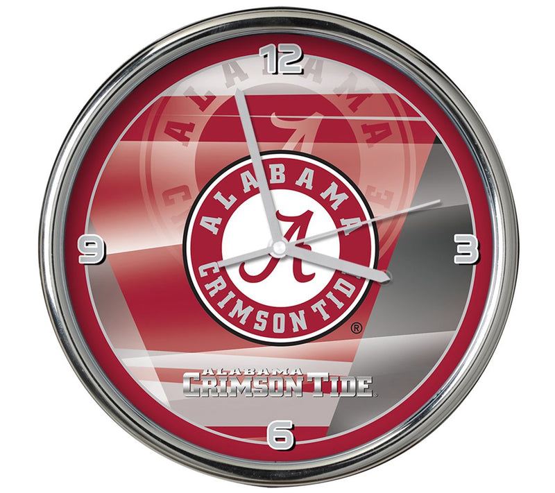 NCAA 12" Shadow Chrome Clock — Main view