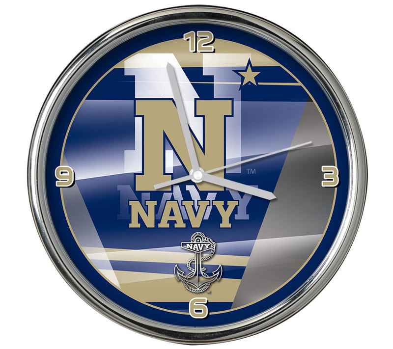 NCAA 12" Shadow Chrome Clock — View 31