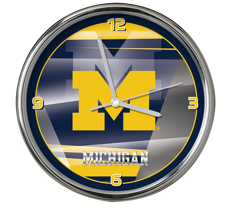 NCAA 12" Shadow Chrome Clock — View 25