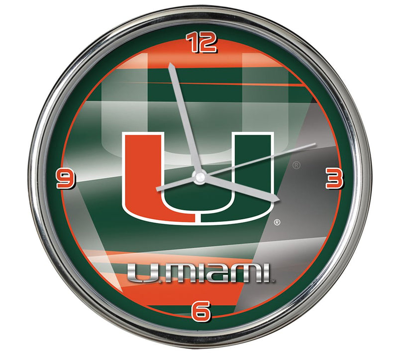 NCAA 12" Shadow Chrome Clock — View 24
