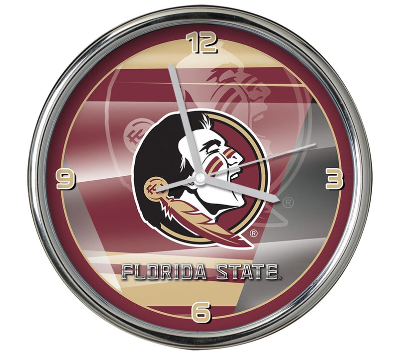NCAA 12" Shadow Chrome Clock — View 11