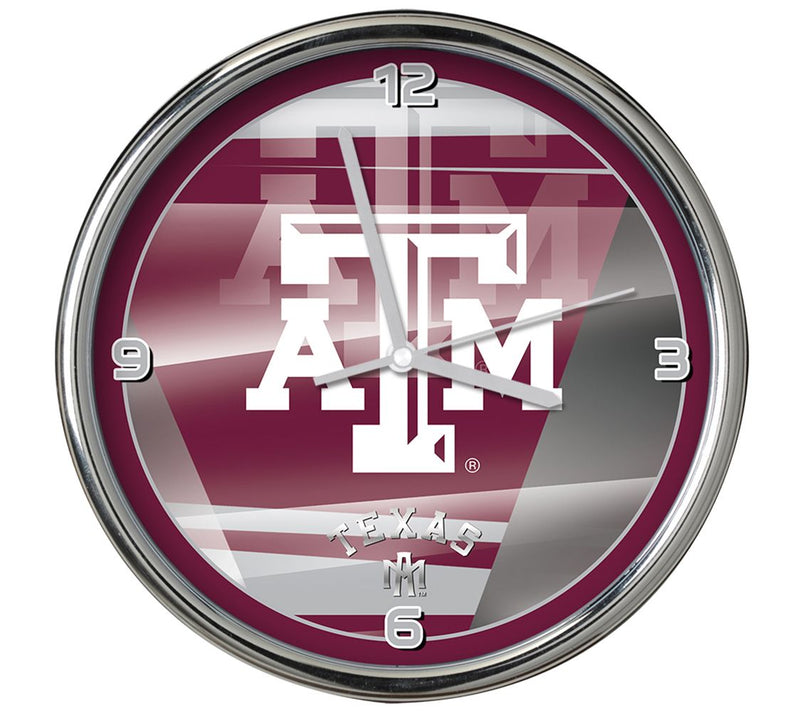 NCAA 12" Shadow Chrome Clock — View 43