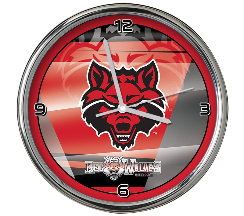 NCAA 12" Shadow Chrome Clock — View 6