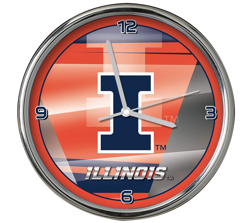 NCAA 12" Shadow Chrome Clock — View 14