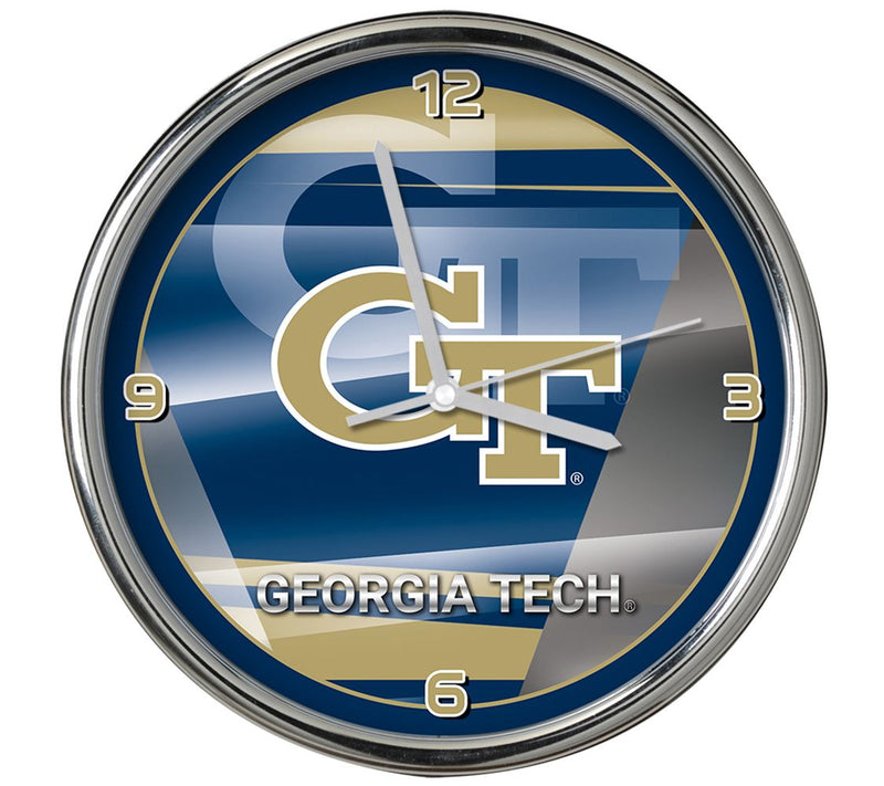 NCAA 12" Shadow Chrome Clock — View 13