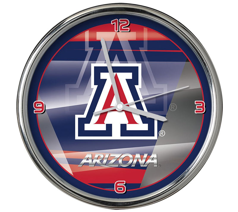 NCAA 12" Shadow Chrome Clock — View 3