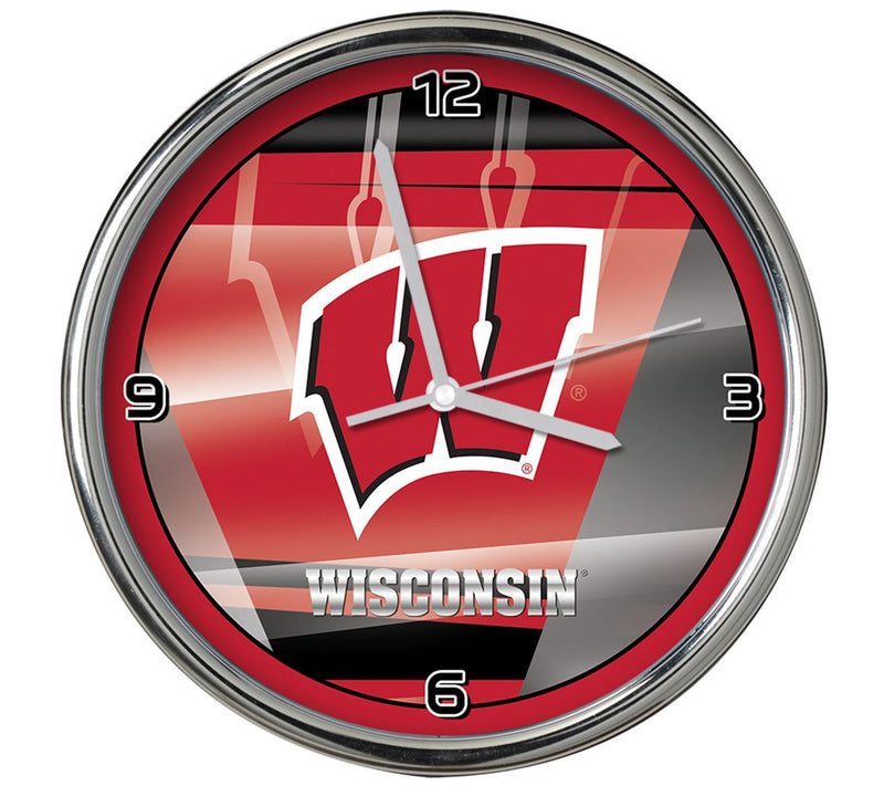 NCAA 12" Shadow Chrome Clock — View 49