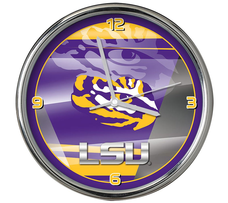 NCAA 12" Shadow Chrome Clock — View 22
