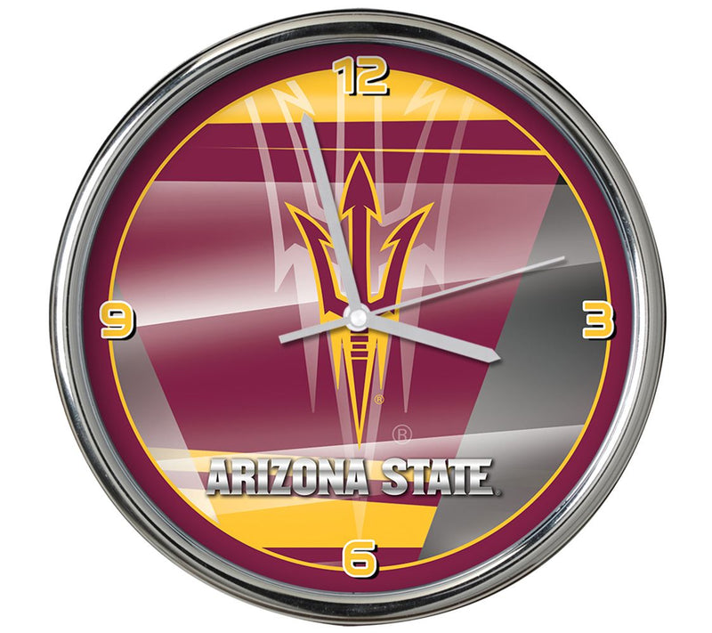 NCAA 12" Shadow Chrome Clock — View 4