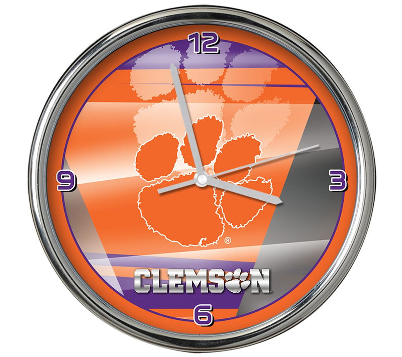 NCAA 12" Shadow Chrome Clock — View 8