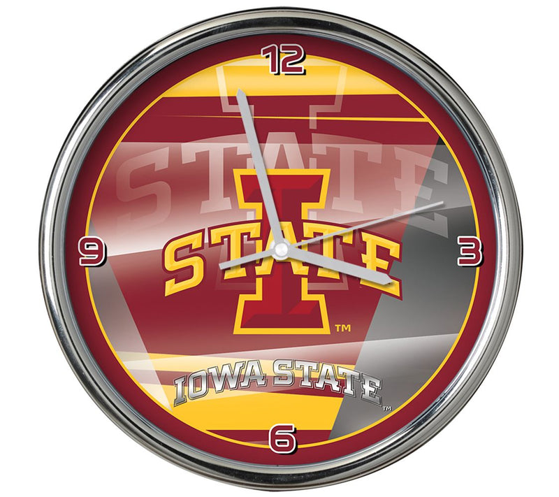 NCAA 12" Shadow Chrome Clock — View 17