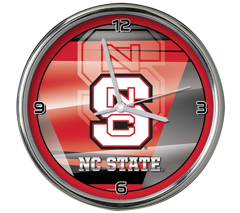 NCAA 12" Shadow Chrome Clock — View 30