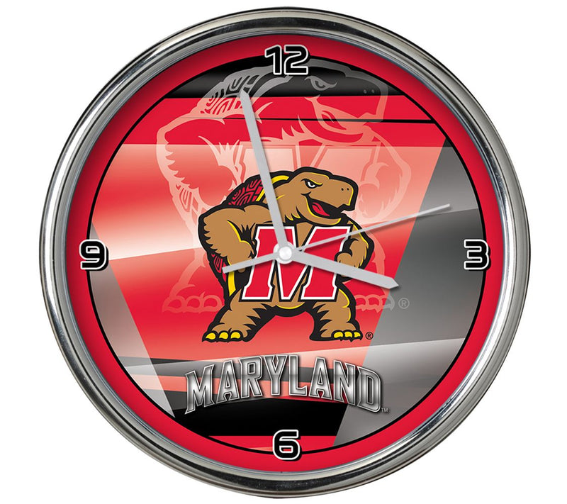 NCAA 12" Shadow Chrome Clock — View 23
