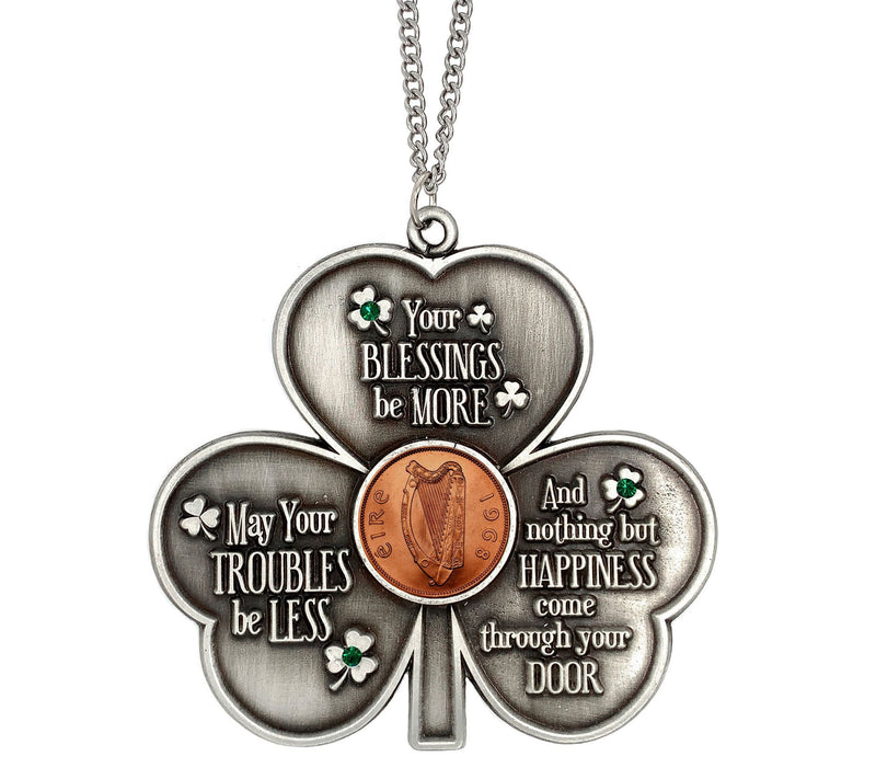 Shamrock Irish Penny House Blessing — View 3