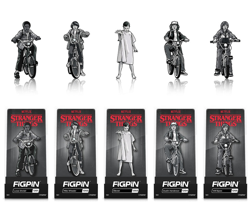 FiGPiN Stranger Things Deluxe Set of 5 Collectible Pins — Main view