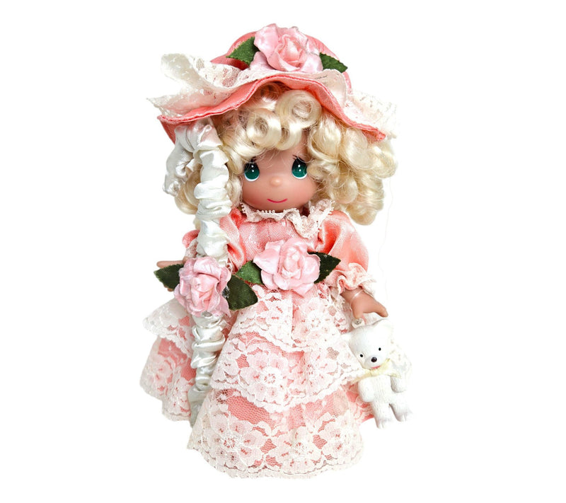 Precious Moments Little Bo Peep Doll w/ Bear and Staff — Main view