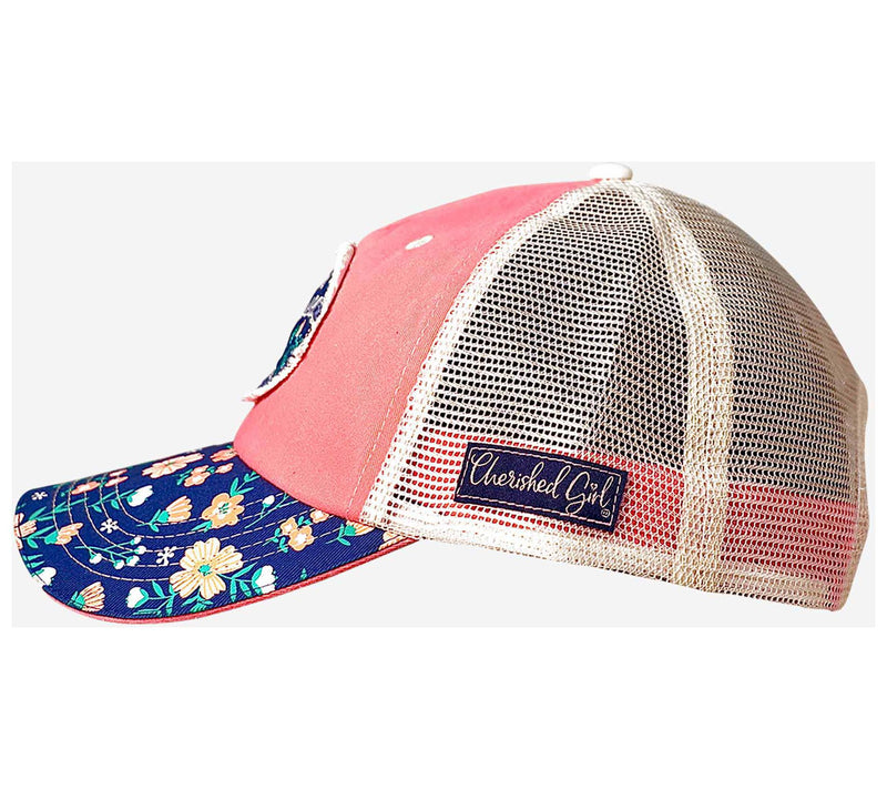 Cherished Girl Cap - God Blessed Floral — View 4