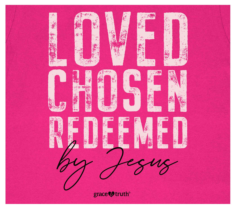 grace & truth Women's T - Loved Chosen Redeemed — View 2