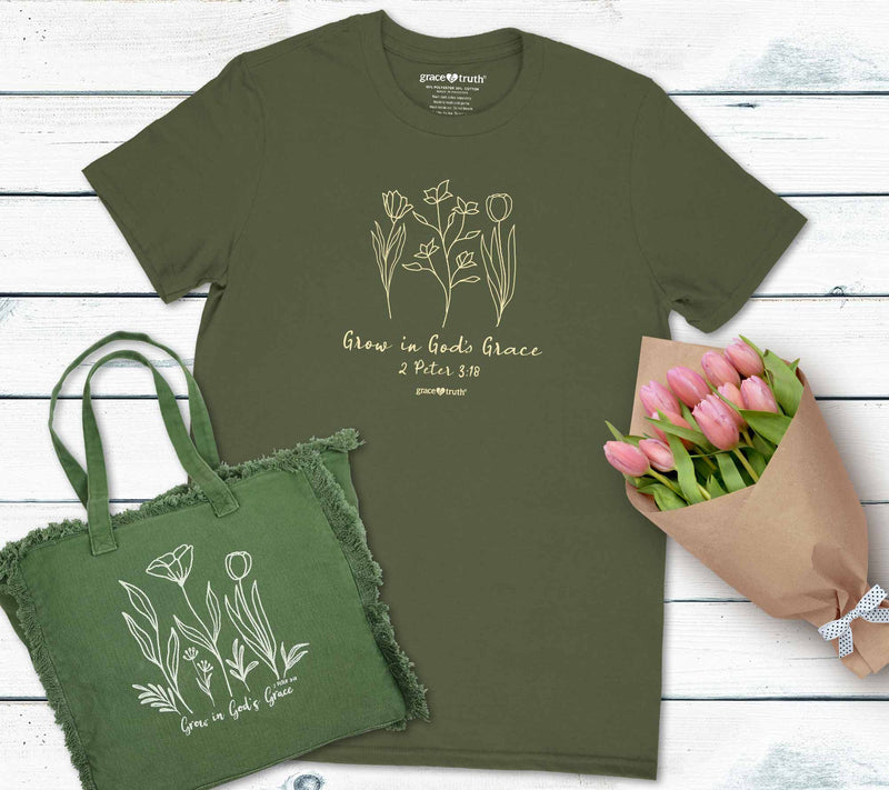 grace & truth Women's T - Grow In Grace — View 3