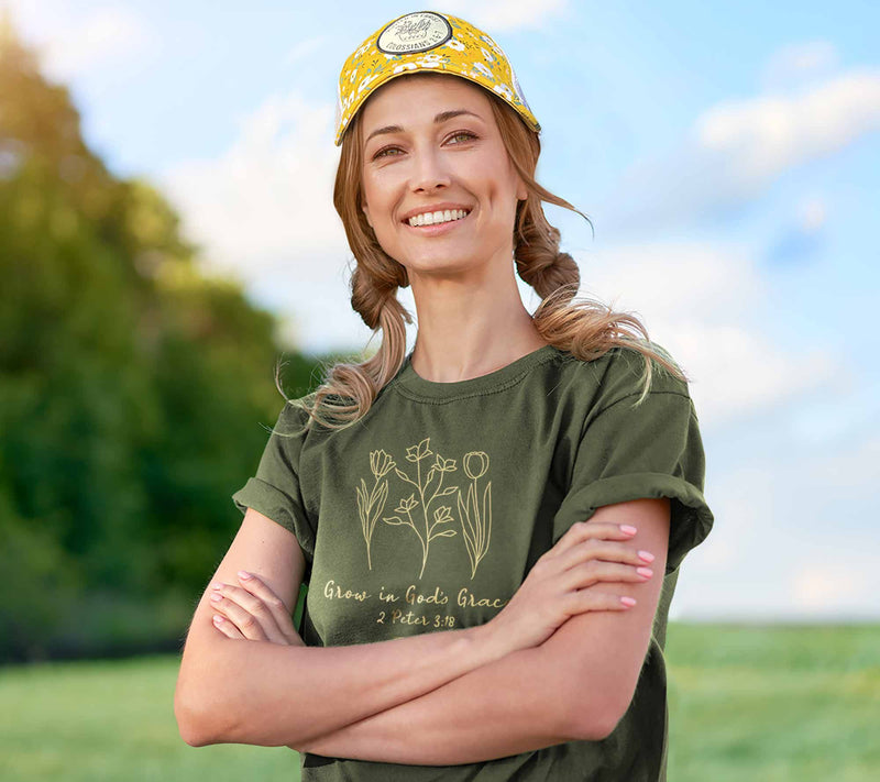 grace & truth Women's T - Grow In Grace — View 4